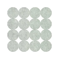 RoomMates White Modern Circles Acoustical Peel & Stick Tiles