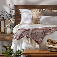 DII® Barn Red Herringbone Stripe Throw