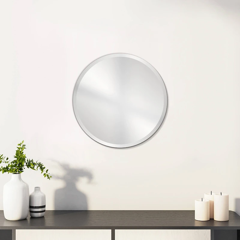 5.8" Round Beveled Glass Mirror by Make Market®