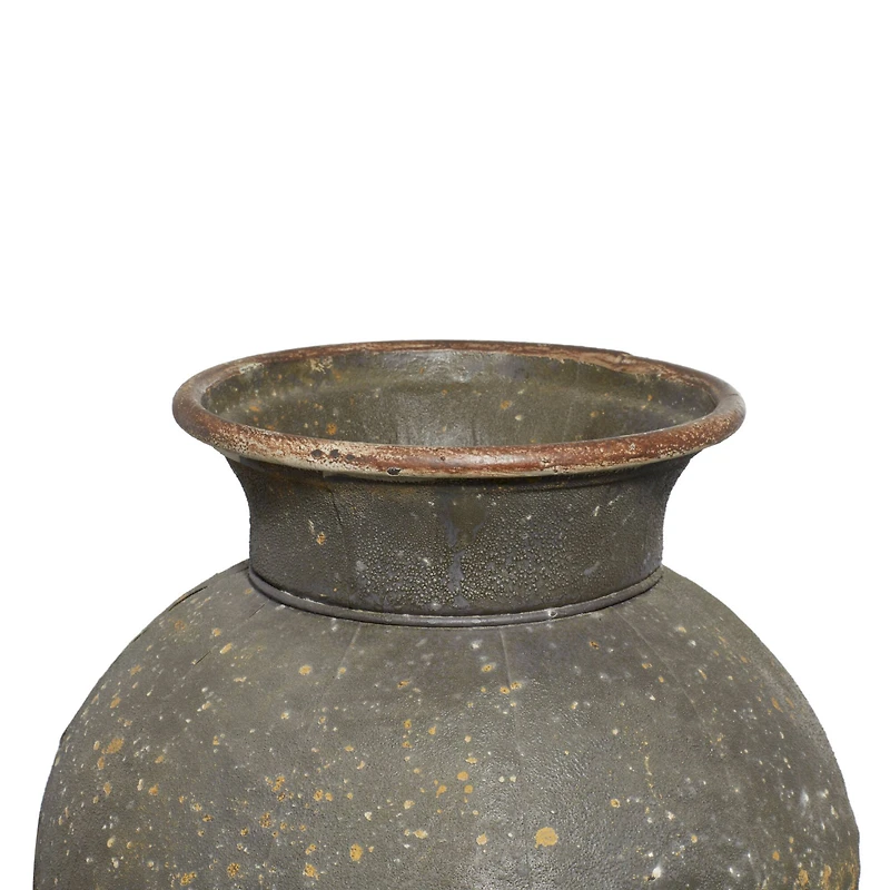 Brown Metal Rustic Vase Set