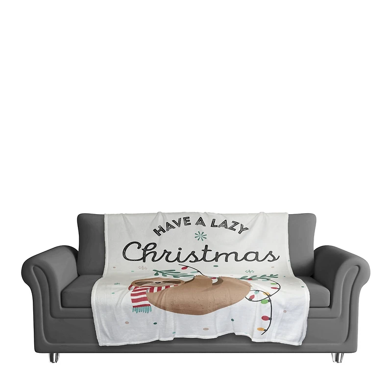 Have A Lazy Christmas Coral Fleece Blanket