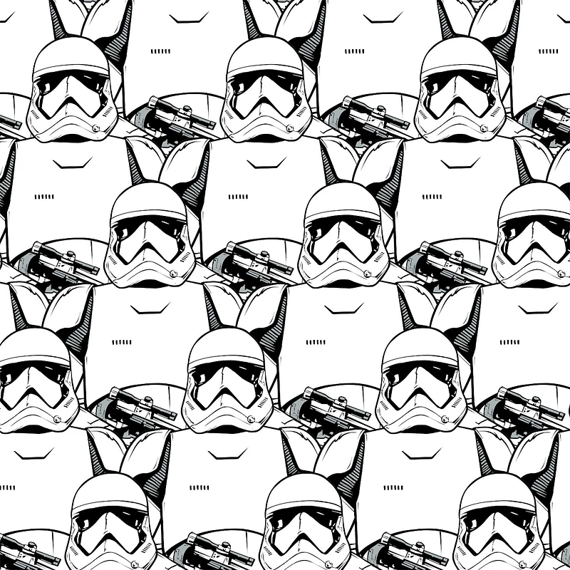 Camelot Fabrics Star Wars Stormtrooper Fleece Precut Fabric Bundle