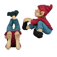 Design Toscano Eccentric Elves Garden Gnome Statue Set