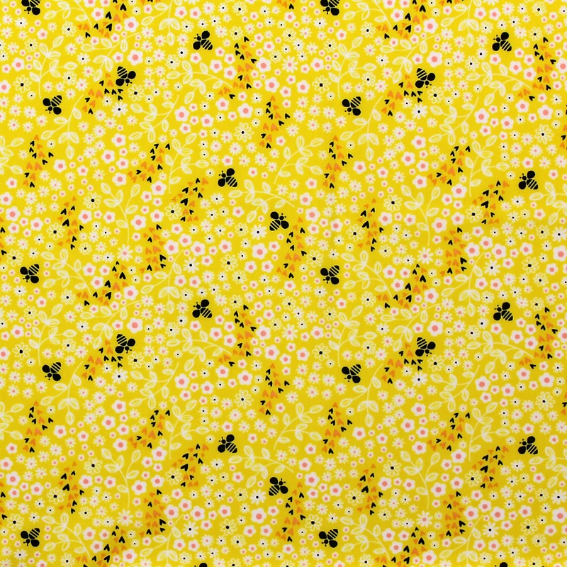 Camelot Fabrics Beeyoutiful Sunshine Ditzy Floral Cotton Fabric