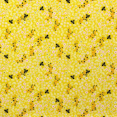 Camelot Fabrics Beeyoutiful Sunshine Ditzy Floral Cotton Fabric