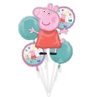 Peppa Pig 5-Piece Foil Balloon Bouquet