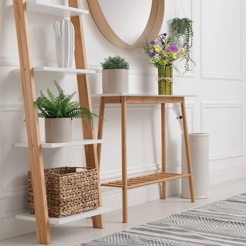 18'' Green and Purple Lavender Floral Bouquet