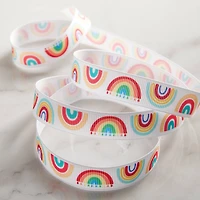 5/8'' x 7 yd. Grosgrain Rainbow Ribbon by Celebrate It®