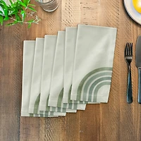 Green Rainbow 10" x 10" Cotton Twill Napkin