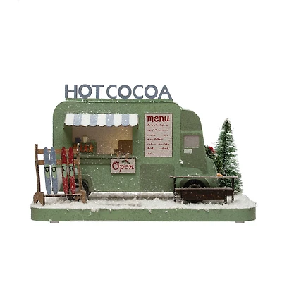 Hello Honey® 10.25" LED Paper Hot Cocoa Truck in Winter Scene