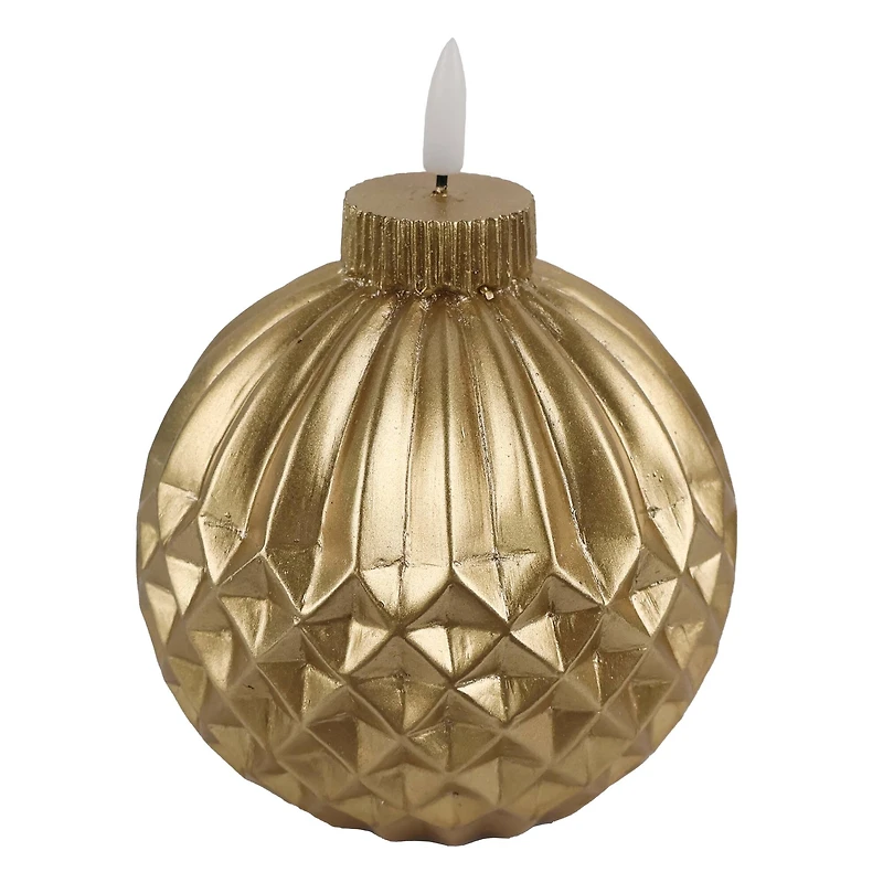4.5" Ornament LED Wax Candle by Ashland