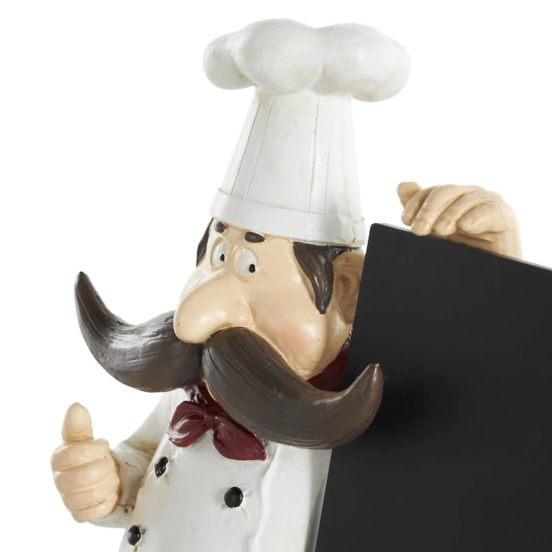 11" Chef Sculpture with Chalkboard