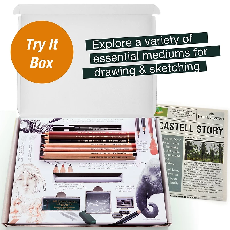 Faber-Castell® Dry Mediums Art & Graphic Try It Box Set