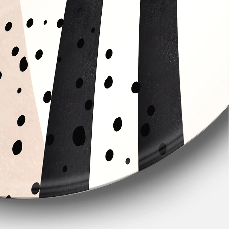 Designart - Abstract Shapes in Terracotta and Ivory Shapes I