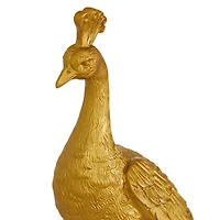 Gold Peacock Sculpture Set