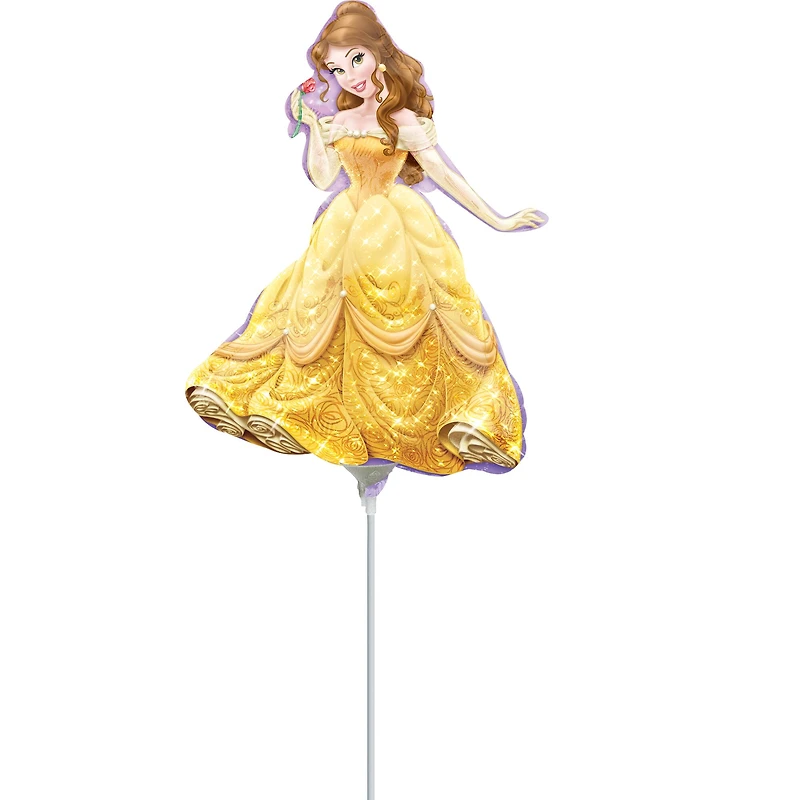 14" Princess Belle Foil Stick Balloon