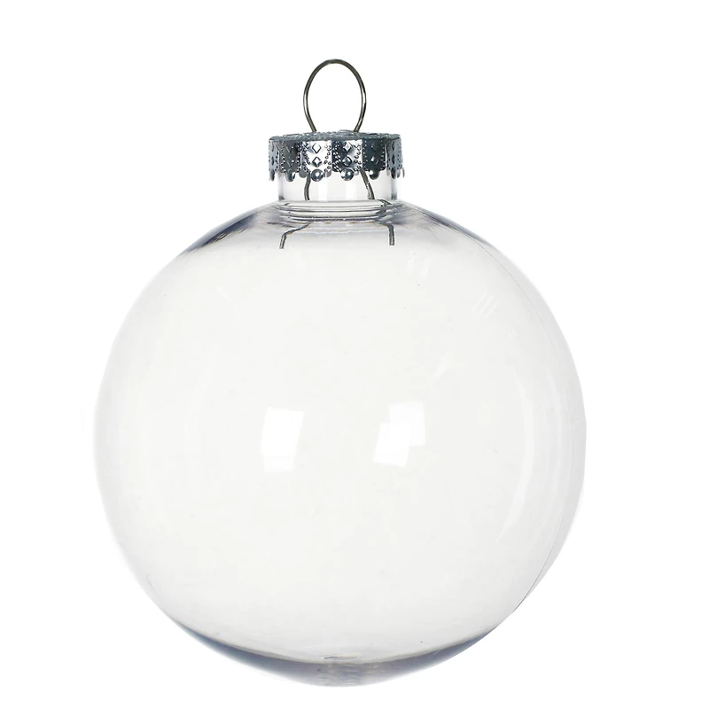 5" Clear DIY Plastic Ball Ornament by Make Market®