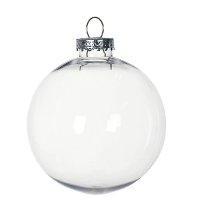 5" Clear DIY Plastic Ball Ornament by Make Market®