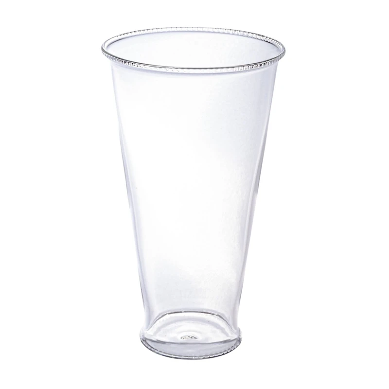 Hello Honey® 6" Clear Round Glass Drinking Glasses with Debossed Rim & Base, 6ct.