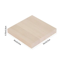 5" Square Pinewood Plaque by Make Market®