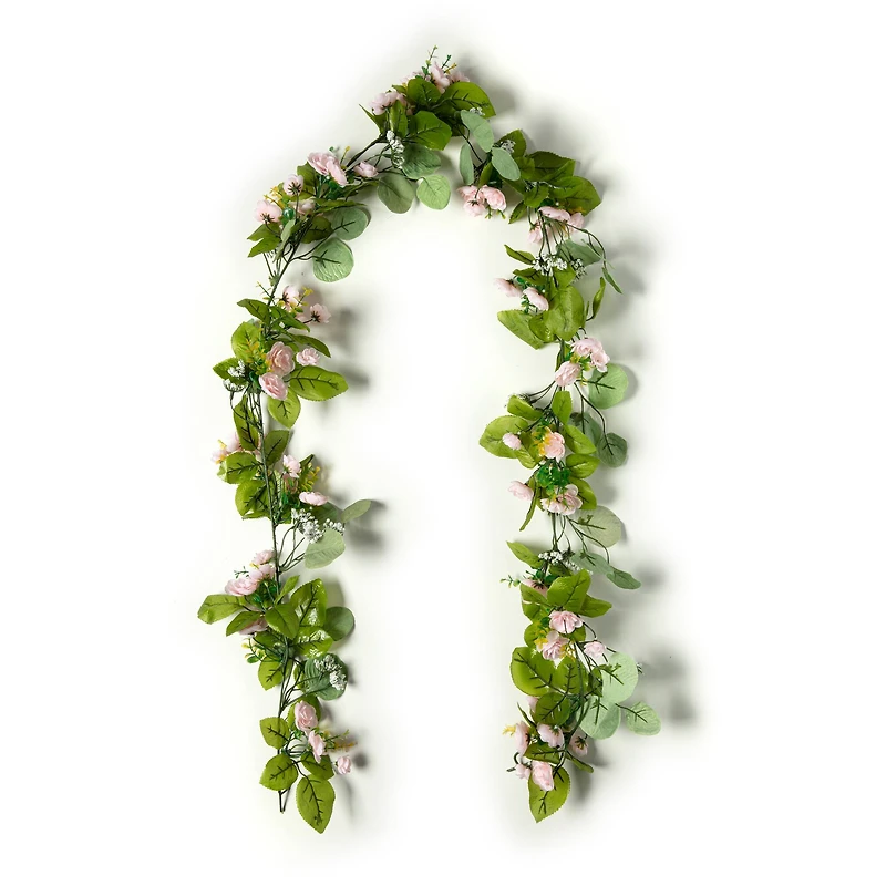 12 Pack: 6ft. Mini Rose Vine Garland by Ashland®