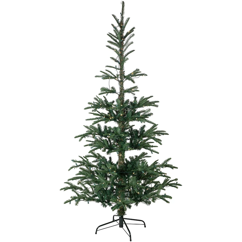 6.5ft. Pre-Lit Nordmann Fir Artificial Christmas Tree, Warm White LED Lights