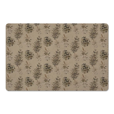 Pinecones on Brown Floor Mat