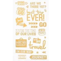 Gold Travel Words Stickers by Recollections™