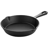 MegaChef 8" Round Black Preseasoned Cast Iron Frying Pan