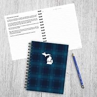 TF Publishing Michigan Blue Plaid Journal