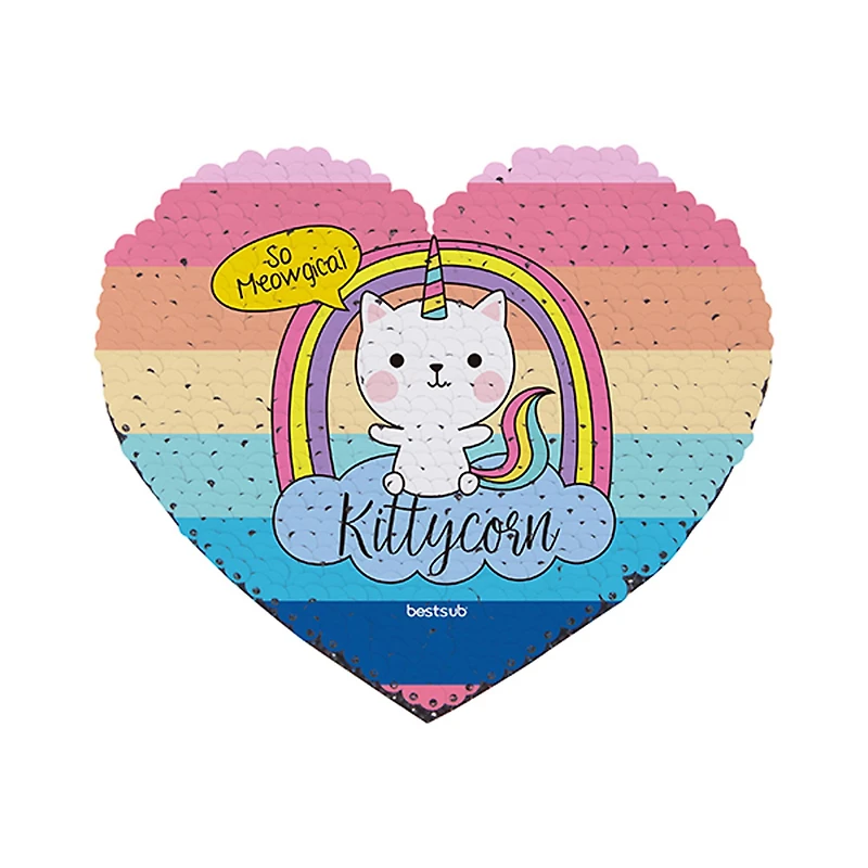 Craft Express Sublimation Heart Shaped Sequin Patches