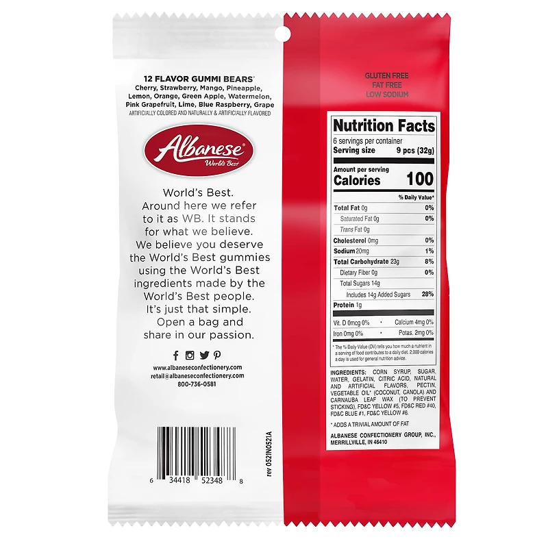 Albanese 12 Flavor Gummi Bears
