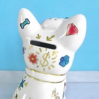 Bright Stripes Tattoo A Frenchie Ceramic Bank