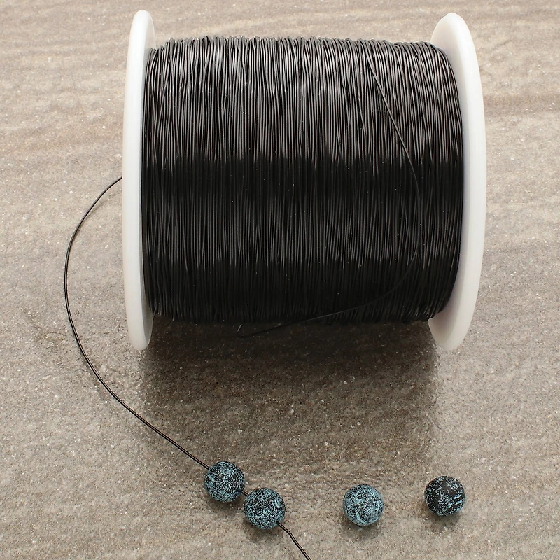 Stretch Magic® 0.7mm Black Bead & Jewelry Cord with Glue, 100m