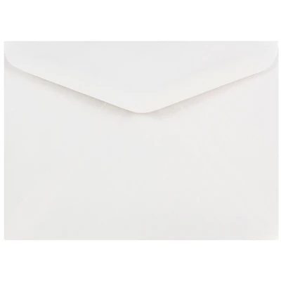 JAM Paper White A7 Invitation Envelopes with V-Flap, 100ct.