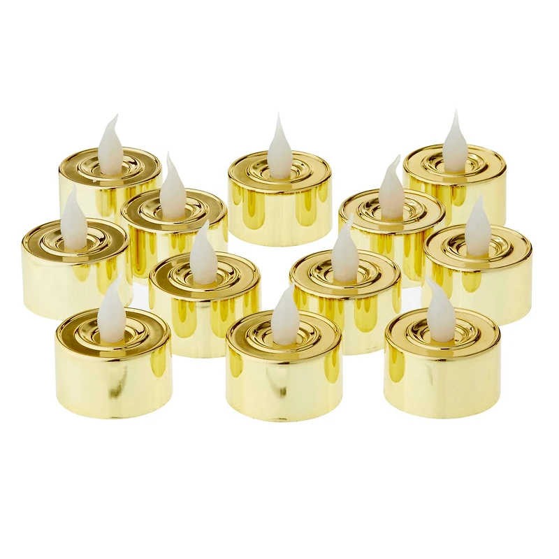 Gold Flameless Tealights By Ashland®