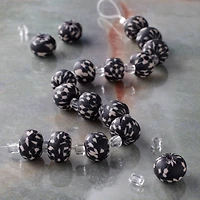 Black & White Clay Round Beads, 10mm by Bead Landing™