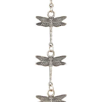 12 Pack: Silver Plated Dragonfly Connectors, 28mm by Bead Landing™