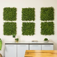 20" Irish Green Meadow Artificial Living Wall Panels, 6ct.