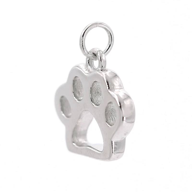 Sterling Silver Paw Icon Charm by Bead Landing™