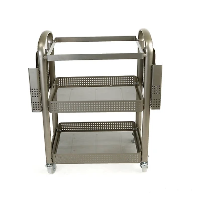 Mind Reader Silver Heavy Duty Mobile File Cart