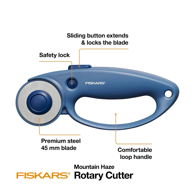 Fiskars® 45mm Blue Loop Rotary Cutter