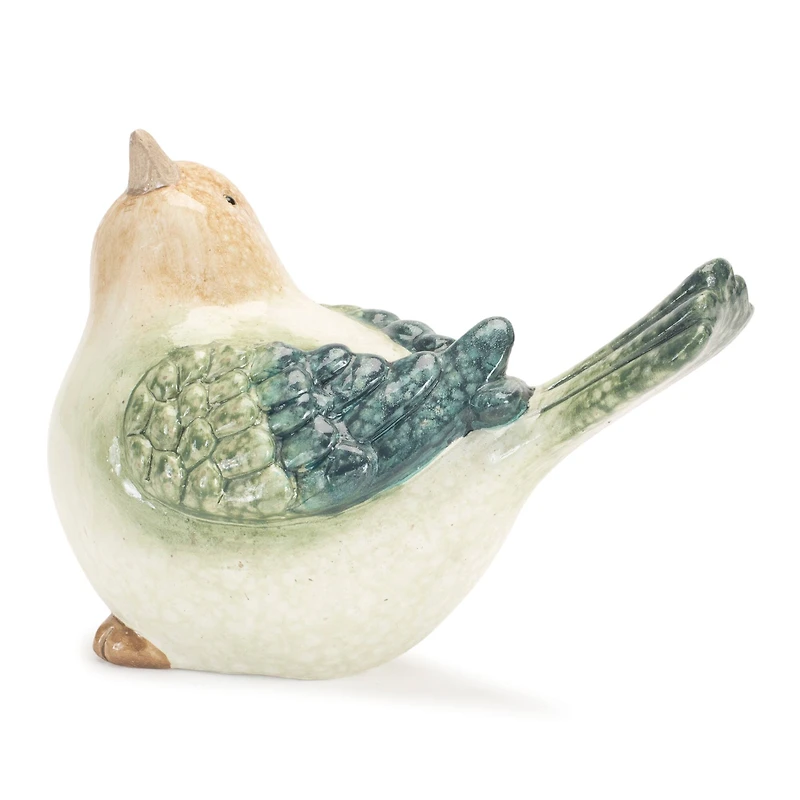 Terra Cotta Bird Figurines Set