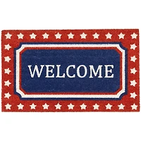 Red, White & Blue Patriotic Welcome Doormat