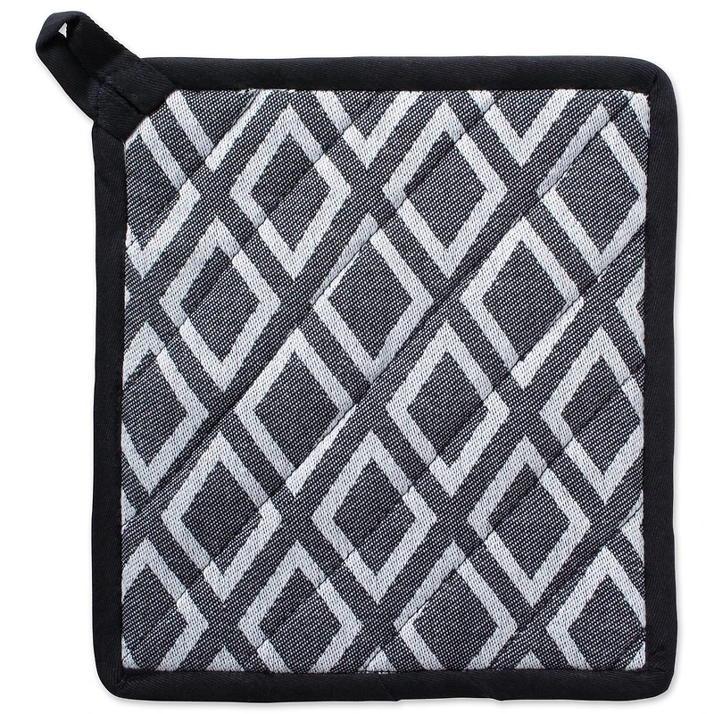DII® Black & White Diamond Potholder (Set of 2)