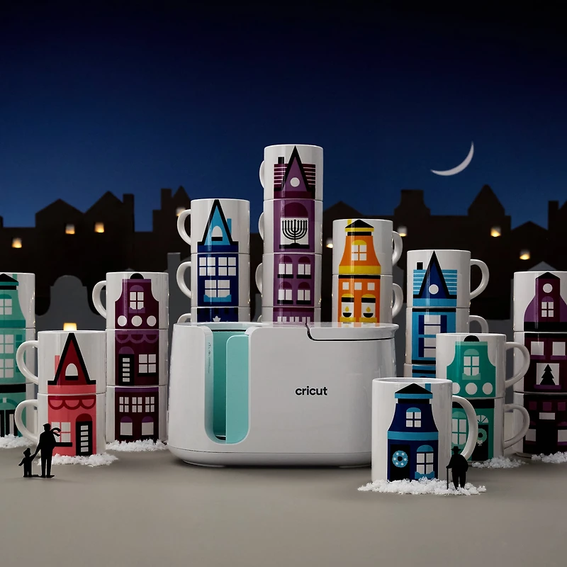 Cricut® 10oz. White Stackable Ceramic Mug Blanks, 4ct.