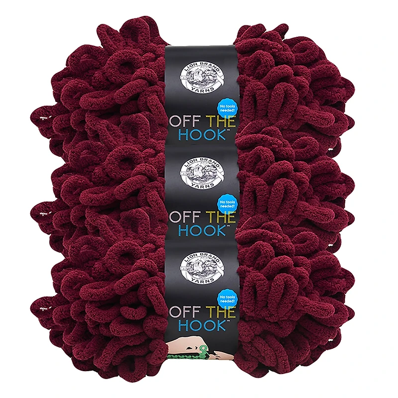 3 Pack Lion Brand® Off The Hook™ Solid Yarn