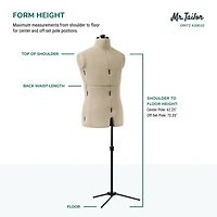 Dritz® Mr. Tailor Male Dress Form with Adjustable Tri-Pod Stand