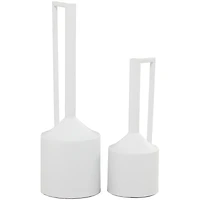 CosmoLiving by Cosmopolitan Metal Vase with Handles Set of 2 22