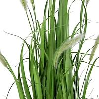 3ft. Potted Green Artificial Onion Grass Plant